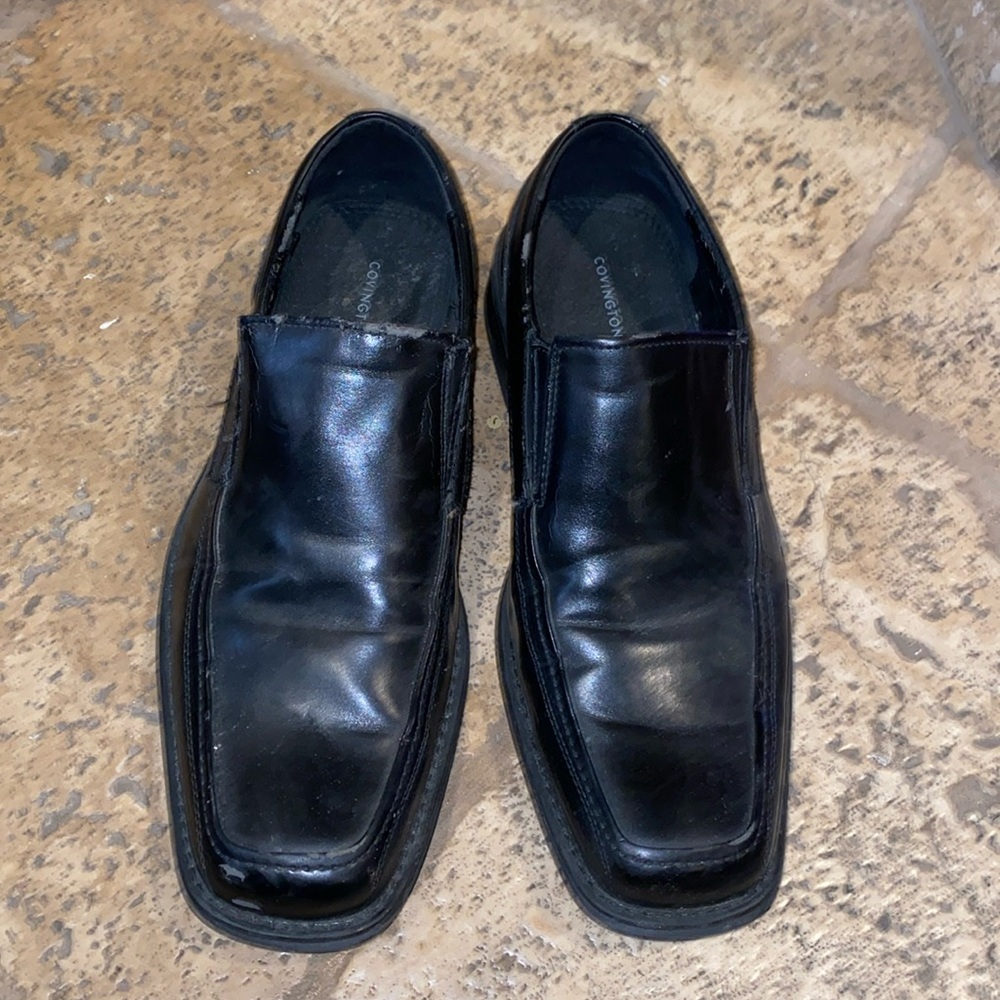 Mens Covington Black Loafer Slip on Shoes Size 11